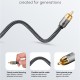 GOOBAY καλώδιο ήχου RCA σε RCA 65296, 2m, μαύρο/ασημί