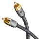 GOOBAY καλώδιο ήχου RCA σε RCA 65296, 2m, μαύρο/ασημί