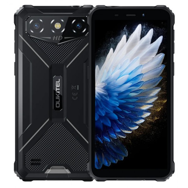 OUKITEL smartphone G3, 6", 4/128GB, 6300mAh, IP68/IP69K/MIL-STD 810H, μαύρο - Smartphones