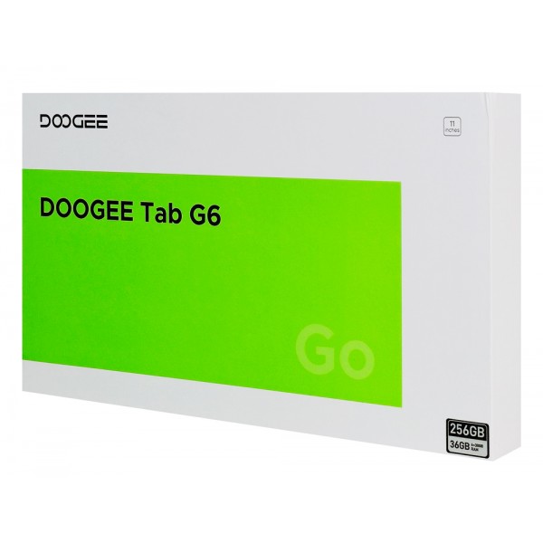 DOOGEE tablet Tab G6, 11", 6/256GB, 4G, Android 15, 8000mAh, γκρι