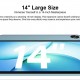 DOOGEE tablet Tab E3 Max, 14", 8/256GB, 4G, Android 16, 13500mAh, γκρι