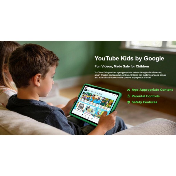 DOOGEE tablet U11 Kid, 11", 4/128GB, Android 16, 8580mAh, πράσινο