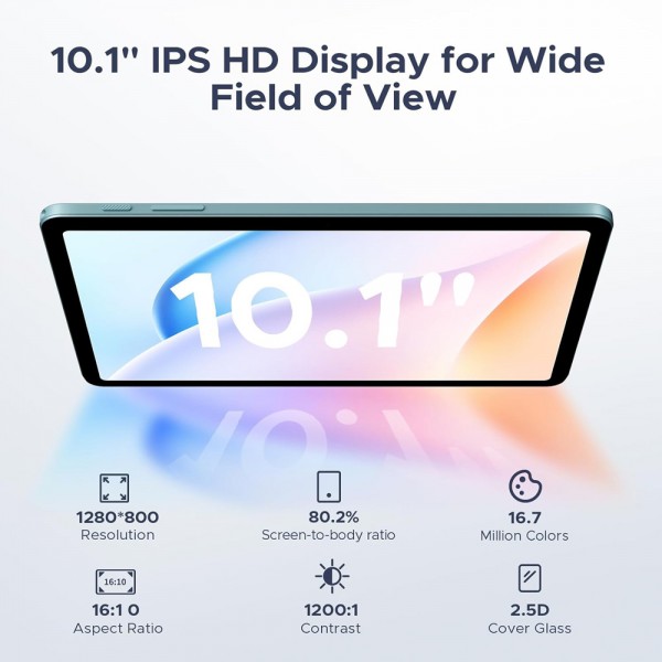 DOOGEE tablet Tab A9 Pro με πληκτρολόγιο/ποντίκι/στυλό αφής/θήκη, 10.1", 4/128GB, Android 15, 6580mAh, μαύρο - 