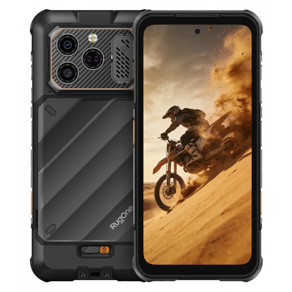RUGONE smartphone Xever 8, 6.50", 8/128GB, 4800mAh, IP68/IP69K/MIL-STD-810H, μαύρο - Smartphones