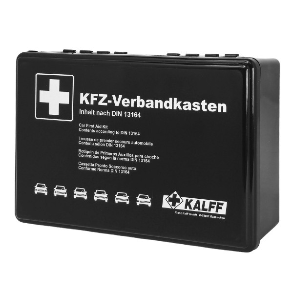 KALFF kit πρώτων βοηθειών για οχήματα FK1734-99, DIN 13164-2022, μαύρο - 