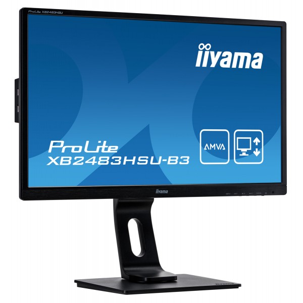 IIYAMA used οθόνη XB2483HSU LED, 23.8" 1920x1080, VGA/DVI/DisplayPort, Grade B - Νέα & Ref PC