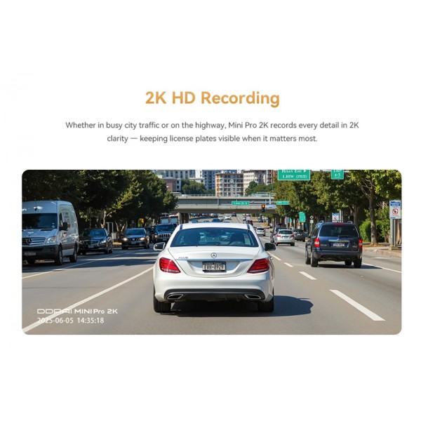 DDPAI smart κάμερα αυτοκινήτου MINI Pro 2K, WiFi
