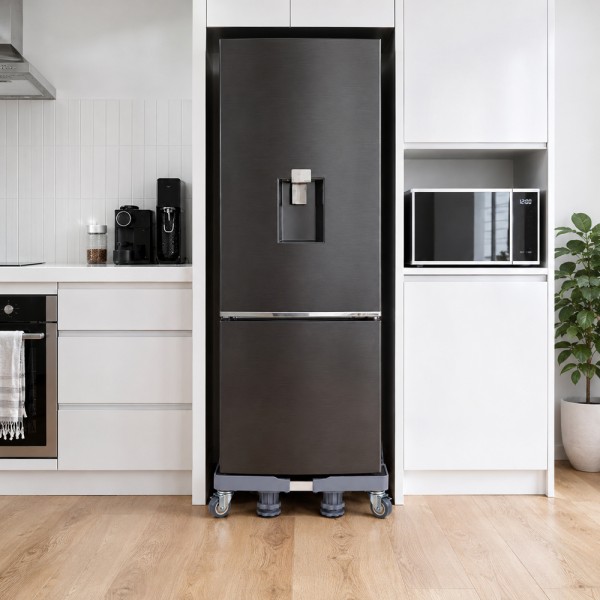 HOME USE βάση λευκών συσκευών HUH-0271 με ρόδες, ρυθμιζόμενη 42-68cm, έως 400kg, γκρι - Σπίτι & Gadgets