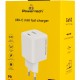 POWERTECH φορτιστής τοίχου PT-1612, USB-C, 100W, GaN, AVS, λευκός