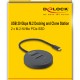 DELOCK docking station για M.2 NVMe PCIe SSD 64364, 2 θέσεων, 20Gbps, clone function, μαύρο