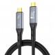 LDNIO καλώδιο USB-C TC-11c, 240W, 40Gbps, 8K/60Hz, 1m, μαύρο