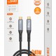 LDNIO καλώδιο USB-C TC-11c, 240W, 40Gbps, 8K/60Hz, 1m, μαύρο