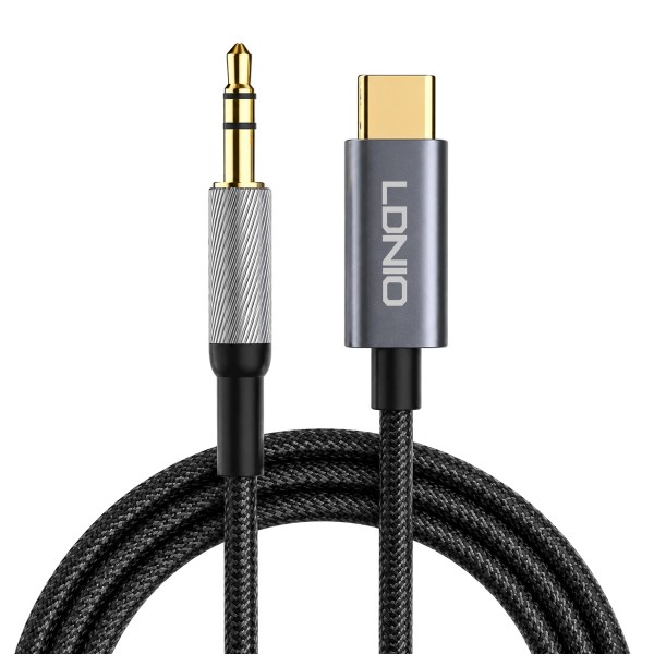 LDNIO καλώδιο USB-C σε 3.5mm LS-Y92c, 2m, μαύρο - 