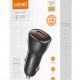 LDNIO φορτιστής αυτοκινήτου C103 με καλώδιο Lightning, USB/USB-C, 60W, μαύρος