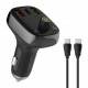 LDNIO FM transmitter & φορτιστής C704Q, USB-C/2x USB, 36W, Bluetooth, μαύρο