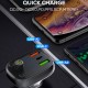 LDNIO FM transmitter & φορτιστής C704Q, USB-C/2x USB, 36W, Bluetooth, μαύρο
