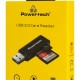 POWERTECH card reader PT-1605 για SD & micro SD, USB 3.0, 5Gbps, μαύρο