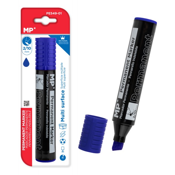 MP ανεξίτηλος μαρκαδόρος PE549-01, 2-10mm μύτη, μπλε - Αναλώσιμα - Είδη Γραφείου