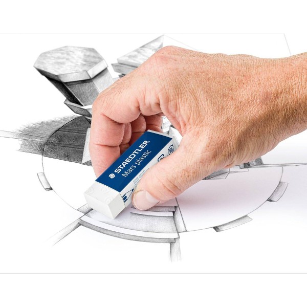 STAEDTLER γόμα 52650, 23x65mm, λευκή - Αναλώσιμα - Είδη Γραφείου