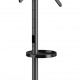 BRATECK βάση τηλεόρασης δαπέδου FS38-44TWE, 32-65", έως 50kg, με 2x ράφια, ροδάκια, μαύρη