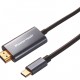 POWERTECH καλώδιο USB-C σε HDMI PTR-0210, 4K/30Hz, 10 Gbps, 2m, μαύρο
