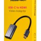 POWERTECH αντάπτορας USB-C σε HDMI PTR-0208, 4K/30Hz, 10 Gbps, γκρι