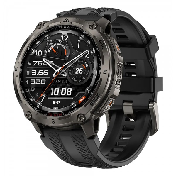 KOSPET smartwatch TANK T4, heart rate, 1.43" AMOLED, GPS, 10 ATM & IP69K, μαύρο - KOSPET