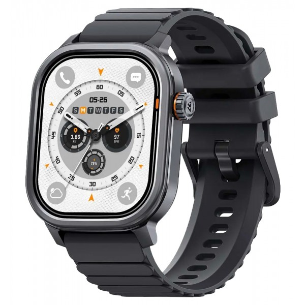 KOSPET smartwatch Pulse, heart rate, 1.96" AMOLED, IP68, μαύρο - Σύγκριση Προϊόντων