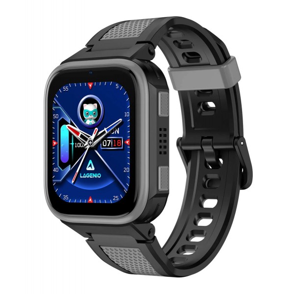 LAGENIO GPS smartwatch για παιδιά K10, 1.8", με κάμερα, 4G, IP68, μαύρο - LAGENIO