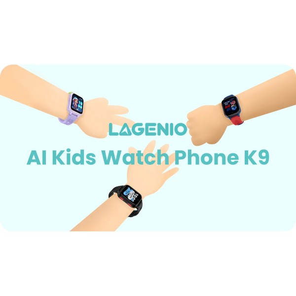 LAGENIO GPS smartwatch για παιδιά K9, 1.78" AMOLED, με κάμερα, 4G, IP68, μπλε - LAGENIO