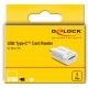 DELOCK card reader 91427 για micro SD, USB-C σύνδεση, 5Gbps, λευκό