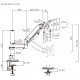 POWERTECH βάση γραφείου οθόνης PT-1627, 17-32", έως 9kg