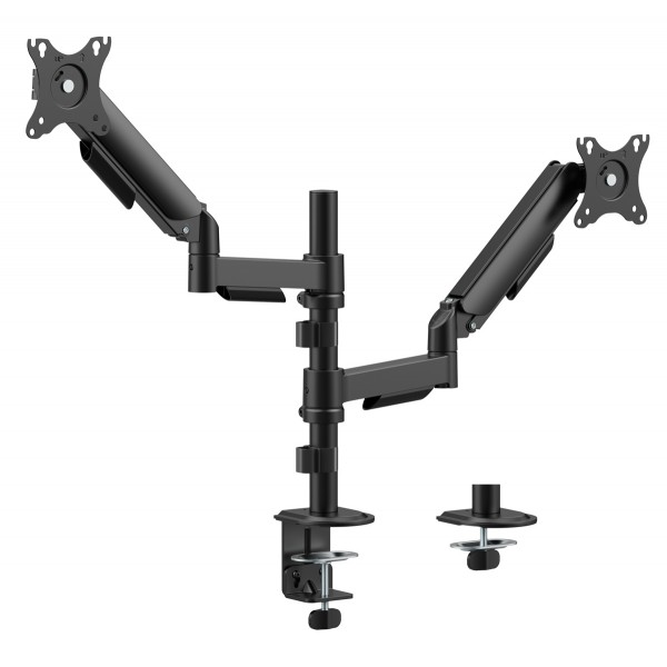 POWERTECH βάση γραφείου για 2x οθόνες PT-1628, 17-32", έως 9kg - 