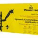 POWERTECH βάση γραφείου για 2x οθόνες PT-1628, 17-32", έως 9kg