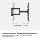 BRATECK επιτοίχια βάση τηλεόρασης LPA69-466W, 37-86", έως 60kg, full motion, weatherproof