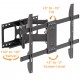 BRATECK επιτοίχια βάση τηλεόρασης LPA69-466W, 37-86", έως 60kg, full motion, weatherproof
