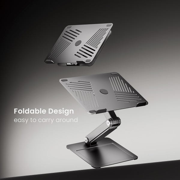 BRATECK μεταλλική βάση για laptop LPS09-02, 11~17", foldable, γκρι - 