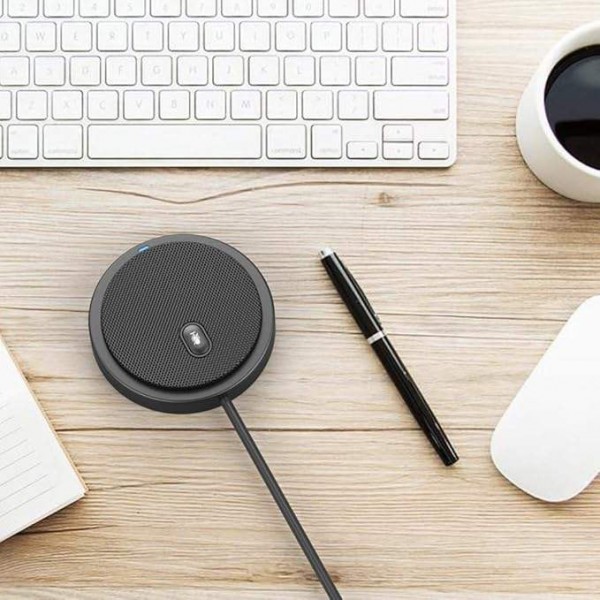 CMTECK επιτραπέζιο μικρόφωνο UM02, omnidirectional, USB, μαύρο