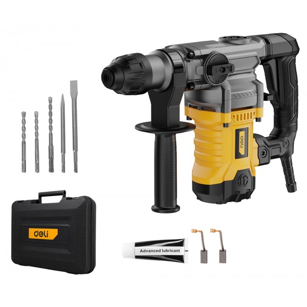 DELI κρουστικό σκαπτικό ρεύματος DC369, 1500W, 5.5J - DELI