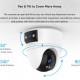 VSTARCAM smart κάμερα CS2DR, 3MP, dual lens, WiFi, PTZ, SD