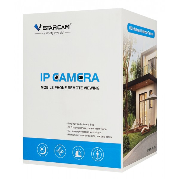 VSTARCAM smart κάμερα CS2DR, 3MP, dual lens, WiFi, PTZ, SD