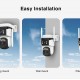VSTARCAM smart ηλιακή κάμερα BG621DR, dual lens, 3MP, 4G, SD, PTZ, IP66