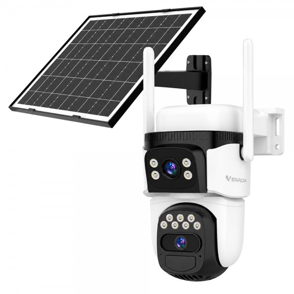 VSTARCAM smart ηλιακή κάμερα BG621DR, dual lens, 3MP, 4G, SD, PTZ, IP66 - VSTARCAM