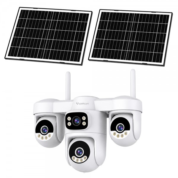 VSTARCAM smart ηλιακή κάμερα AG623FR, four-lens, 3MP, 4G, SD, PTZ, IP66 - VSTARCAM