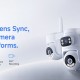 VSTARCAM smart ηλιακή κάμερα AG623FR, four-lens, 3MP, 4G, SD, PTZ, IP66