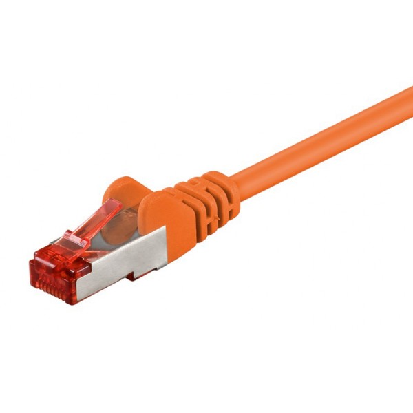 GOOBAY καλώδιο δικτύου 93467, CAT 6 S/FTP, copper, 250MHz, 0.50m, πορτοκαλί - Δίκτυο