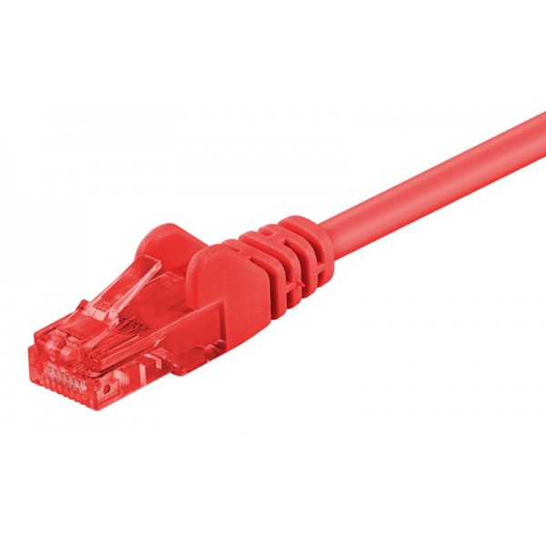 GOOBAY καλώδιο δικτύου 68436, CAT 6 U/UTP, CCA, 250MHz, 0.50m, κόκκινο - Δίκτυο