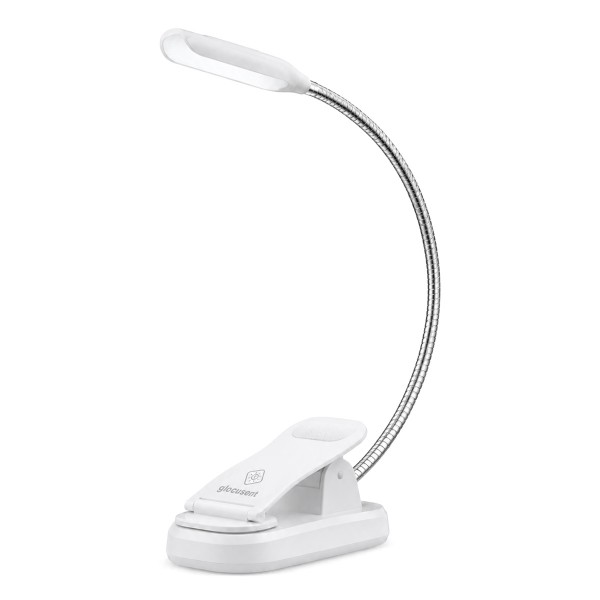 GLOCUSENT LED φακός διαβάσματος GLCSNTBL105W, επαναφορτιζόμενος, έως 45lm, λευκός - Φωτισμός