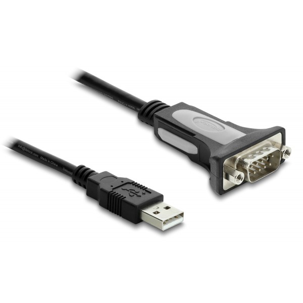 DELOCK καλώδιο USB σε RS-232 66922, 921.6Kbps, 3m, μαύρο - 