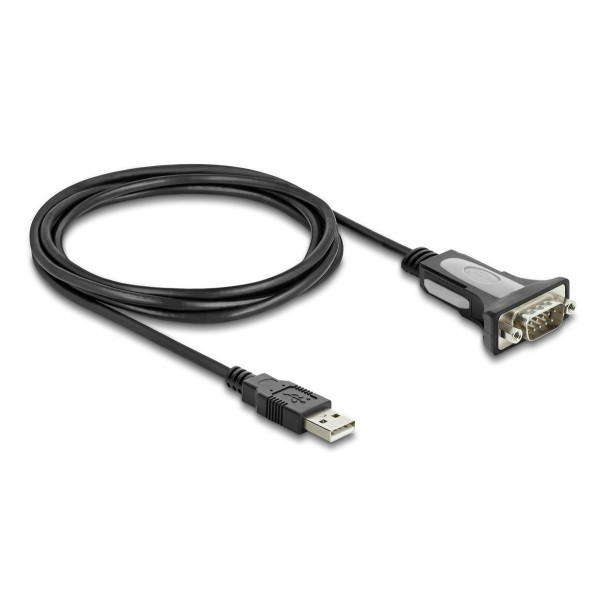DELOCK καλώδιο USB σε RS-232 66922, 921.6Kbps, 3m, μαύρο